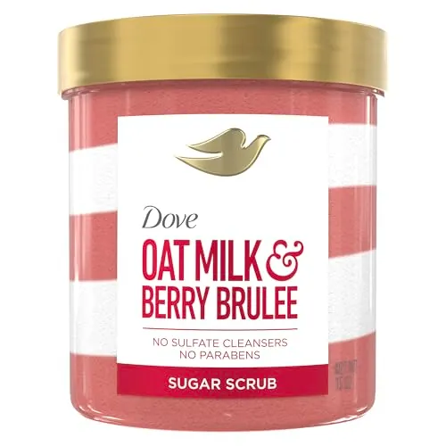 Dove Sugar Body Scrub Oat Milk & Berry Brulee 15oz