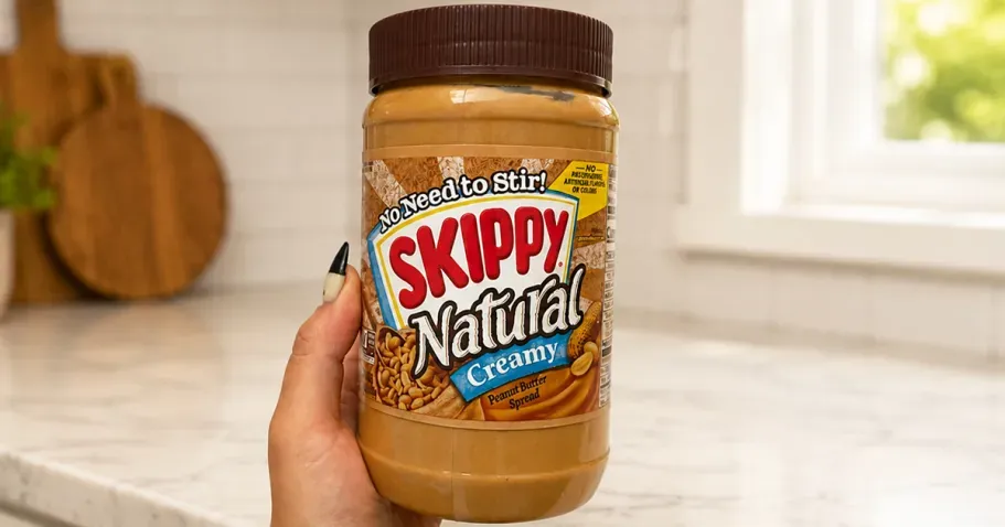 Skippy Natural Creamy Peanut Butter 40oz