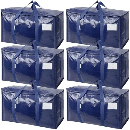 Ticonn Extra Large Heavy Duty Moving Bags 6-Pack