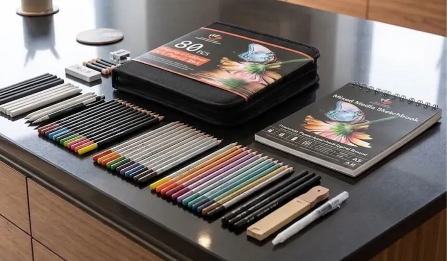 80-Piece Drawing Sketching Kit Just $1.99 Shipped for Amazon Prime Members