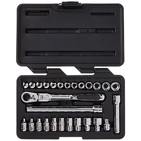 27-Pc GEARWRENCH 1/4" Drive 6-Point Pass-Thru Mechanics Tool Set