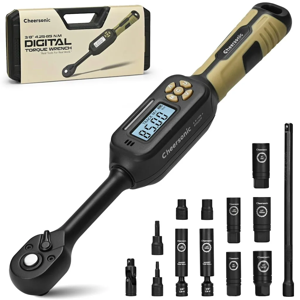 Cheersonic Digital Torque Wrench 3/8" Drive 14-Piece Set