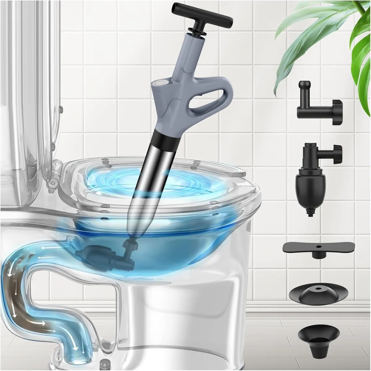 Mieaoll High Pressure Toilet Plunger