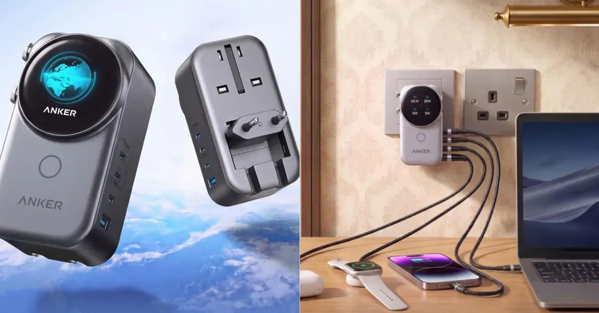 Anker 140W 4-Port Prime charger with display and touch control