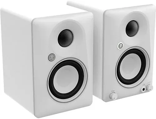 Mackie CR3.5BT Limited-Edition White Powered Studio Monitors w/ Bluetooth (White)
