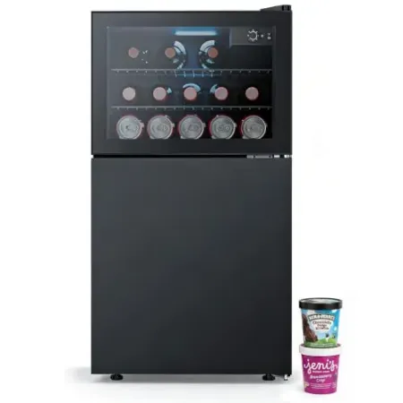 Antarctic Star 2.6 Cu. Ft Compact Beverage Refrigerator with Freezer