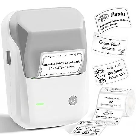 NIIMBOT B1 2" Bluetooth Thermal Label Maker w/ 1 Label Roll (5 Colors)