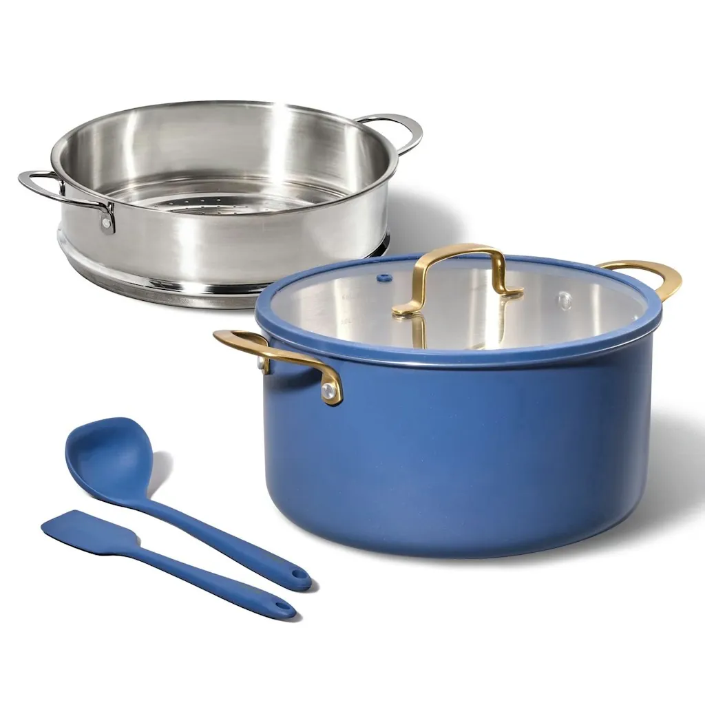 Carote 8-Qt. Stainless Steel Stock Pot w/ Steamer Insert & Utensils