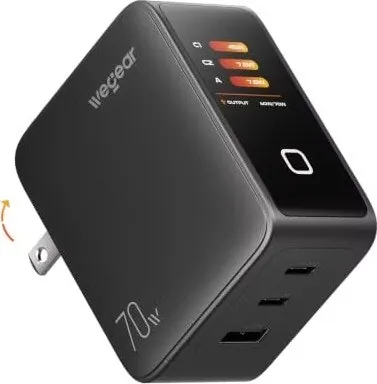 Wegear 70W GaN 3-Port USB C Fast Wall Charger