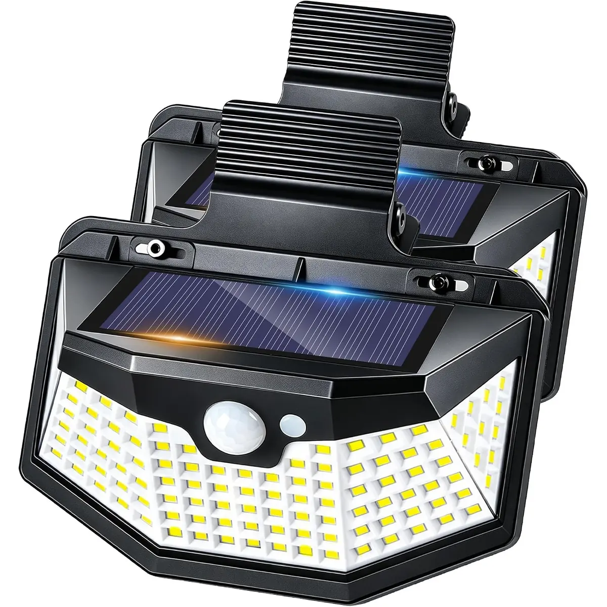 Lifengsoler Clip on Motion Sensor Solar Light 2 Pack