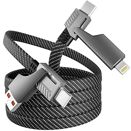 Prime Members: MPATIBY 4-in-1 65W USB-C Fast Charging Cable w/ E-Mark Chip