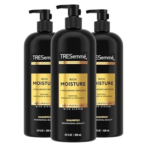 TRESemmé Rich Moisture Hydrating Shampoo, 3 Count, 28 Fl Oz