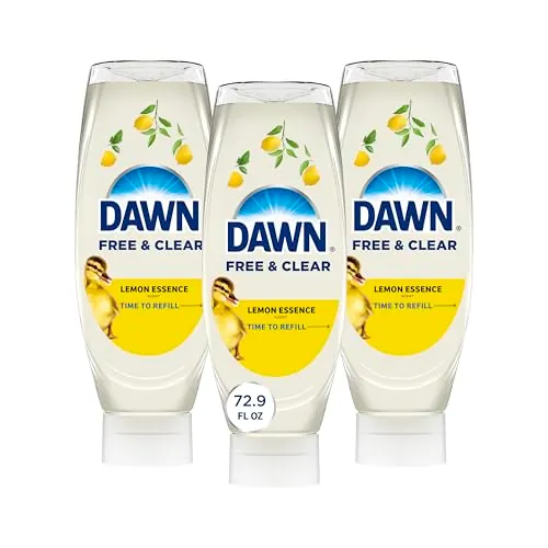 Dawn EZ-Squeeze Free & Clear Dish Soap 17.4oz Bottle 3-Pack