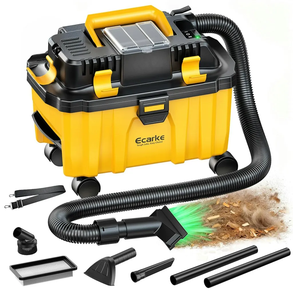 Ecarke 2.5-Gal. Cordless Wet Dry Vacuum for DeWalt 20V Battery