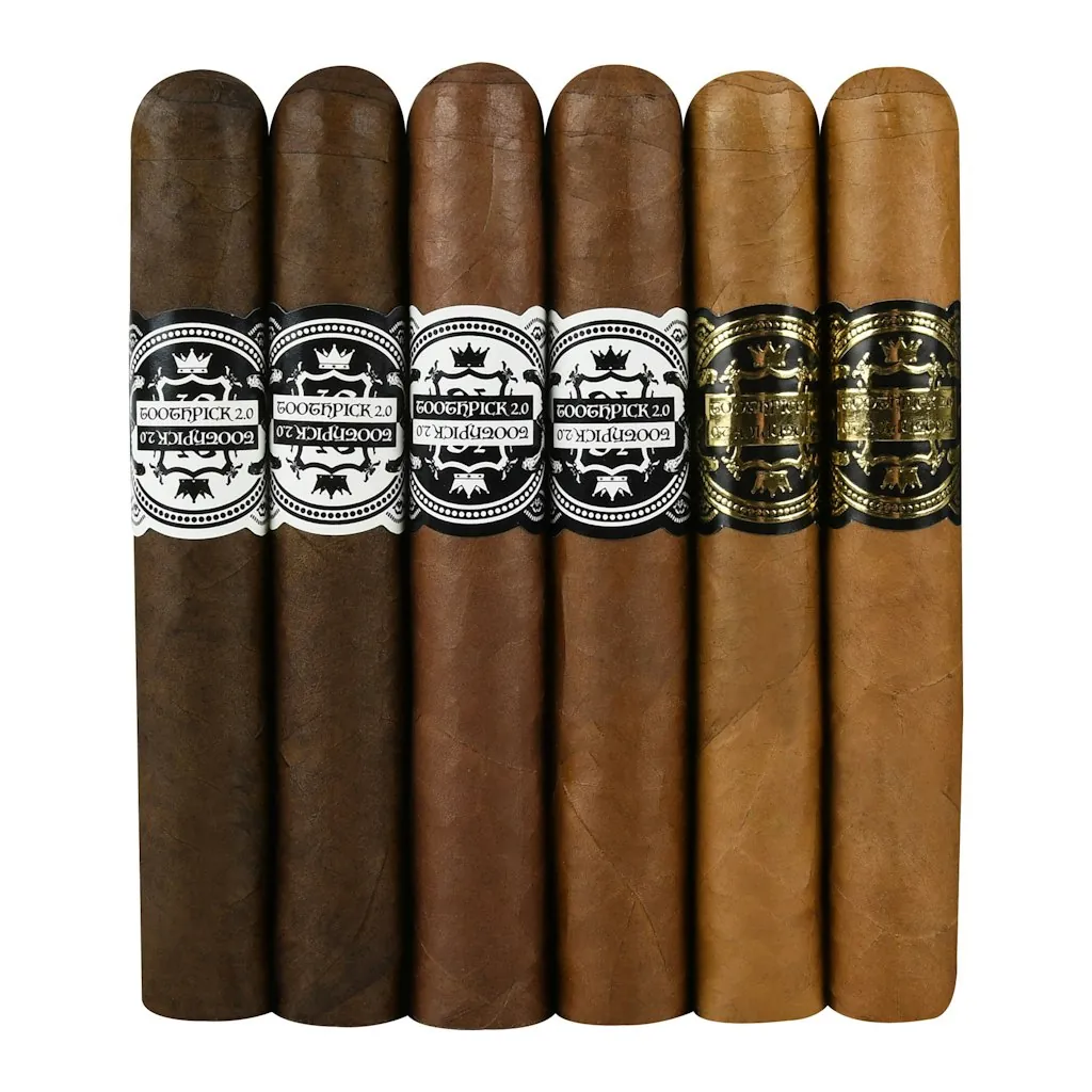 Jas Sum Kral 6-Cigar Flight Toothpick, Vol. 2 Sampler