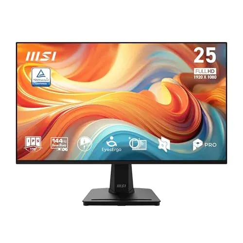 MSI PRO MP251 E14L 24.5-inch IPS 1920 x 1080 (FHD) 144Hz Computer Office Monitor