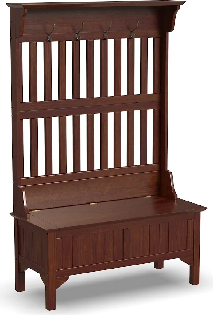 Homestyles Cherry Hall Tree w/ Bench