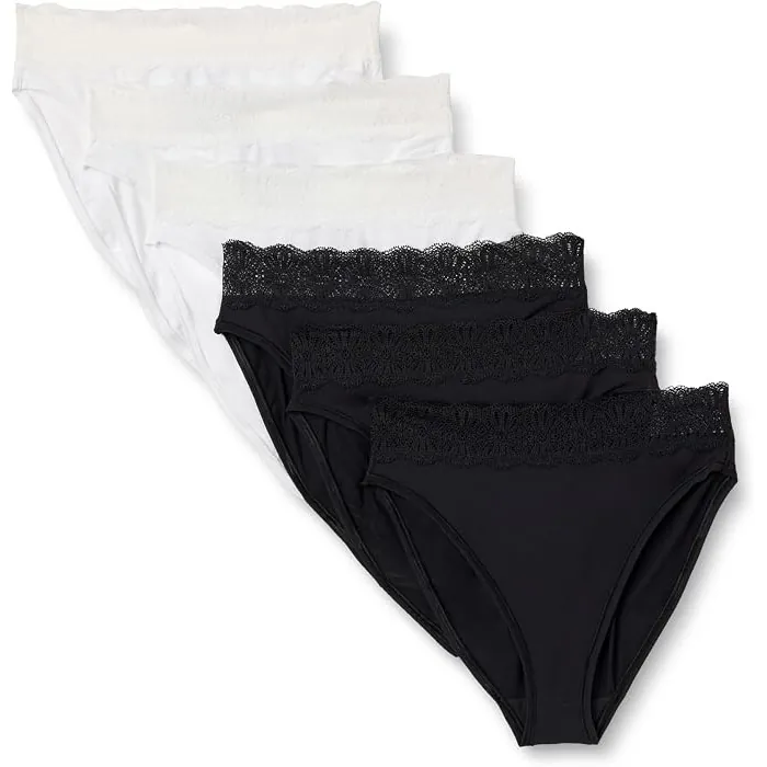 Amazon Essentials Peached Microfiber Leg Panty 6 Pack