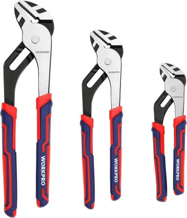 3-Piece WORKPRO Groove Joint Plier Set