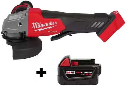 Milwaukee M18 FUEL 18V 5.0 Ah Lithium-Ion Brushless Cordless 4-1/2 in./5 in. Grinder