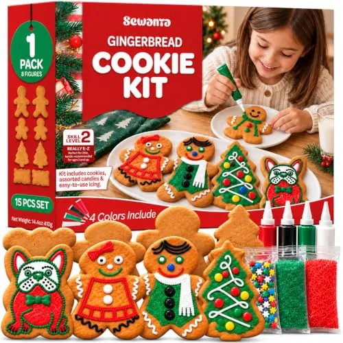 Gingerbread Cookie Decorating Kit, Set of 8
