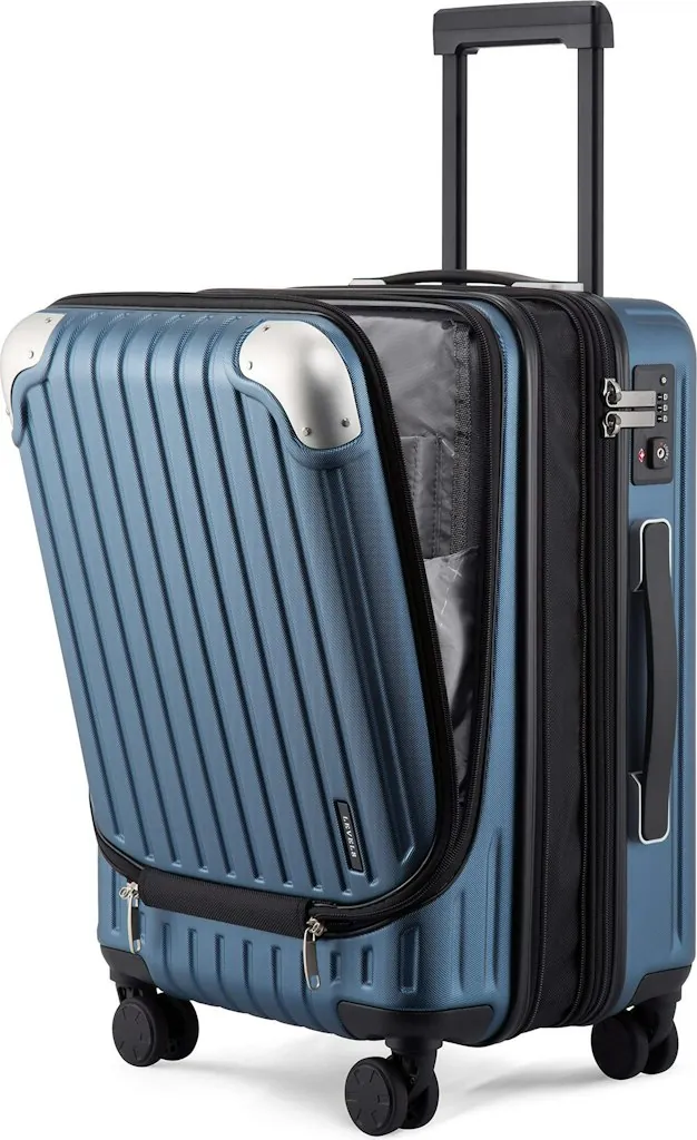 LEVEL8 20" Expandable Carry-on Suitcase
