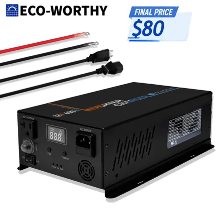 ECO-WORTHY 600W 12V 2-in-1 Pure Sine Inverter & 30A Charger