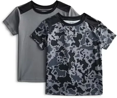 Russell Athletic Boys Performance Short Sleeve Mesh T-Shirts, 2-Pack