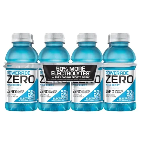 Powerade ZERO Sugar Mixed Berry 12oz Bottles 8-Pack