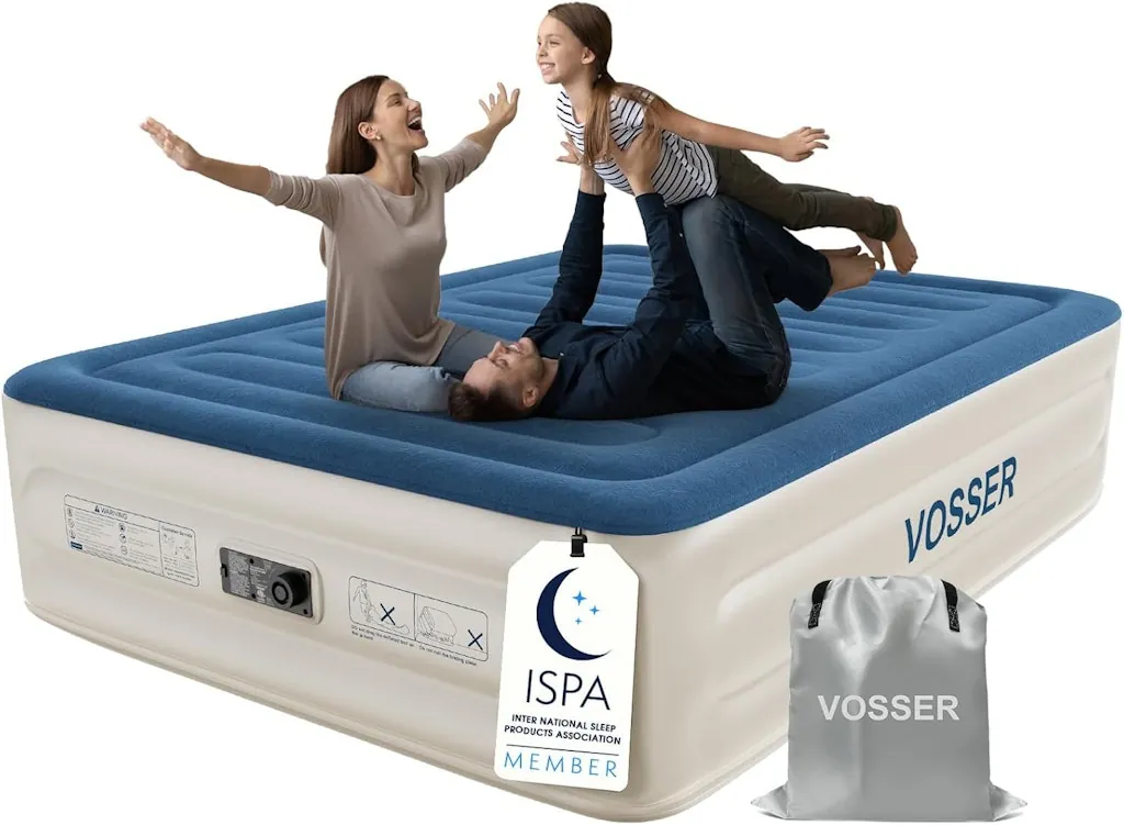 Vosser 18" Queen Air Mattress with Built-in Pump