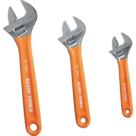 3-Piece Klein Tools Adjustable Wrench Set
