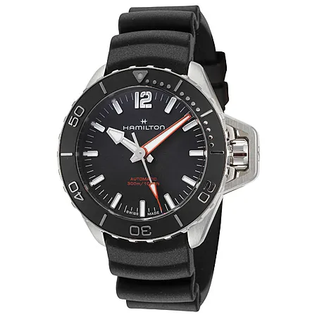 41mm Hamilton Men's Khaki Navy Black Dial Automatic Watch
