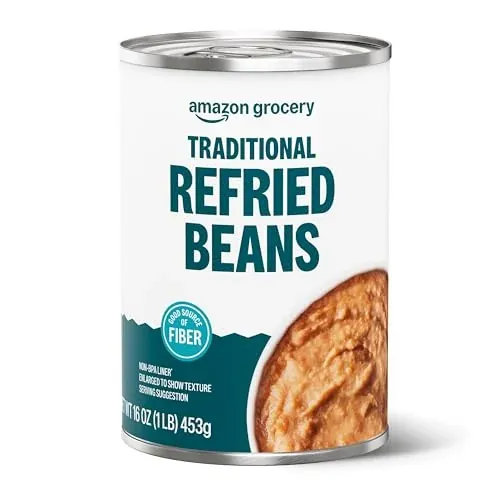 Amazon Grocery Traditional Refried Pinto Beans 16-Oz