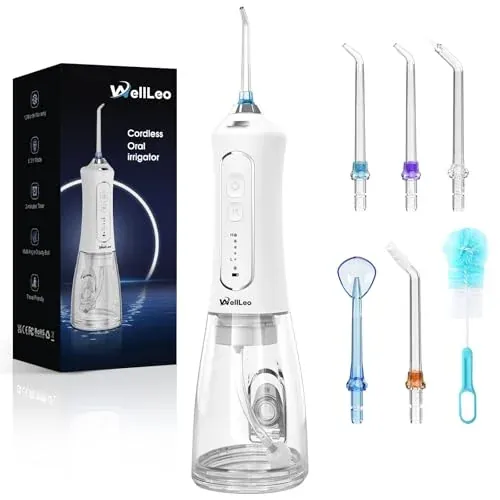 WellLeo 300mL Cordless Water Flosser