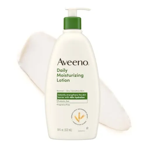 Aveeno Daily Moisturizing Body Lotion 18-Oz (Fragrance-Free)