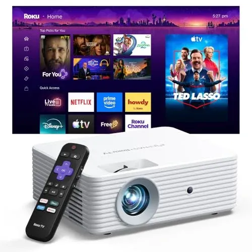 ELEPHAS Roku Smart Mini Projector with Wi-Fi & Bluetooth