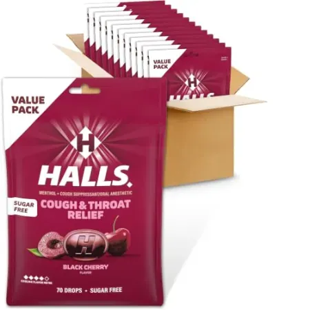 840-count HALLS Cough & Throat Relief Sugar Free Cough Drops