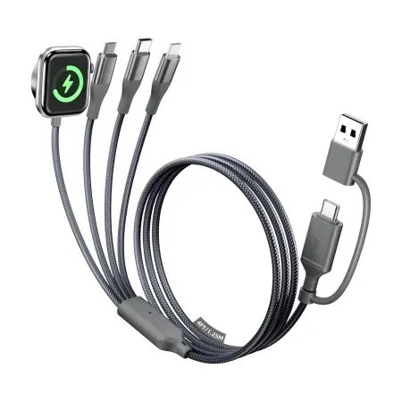 A-Pce 4-in-2 Multi Charging 4' Cable with Smartwatch Charging
