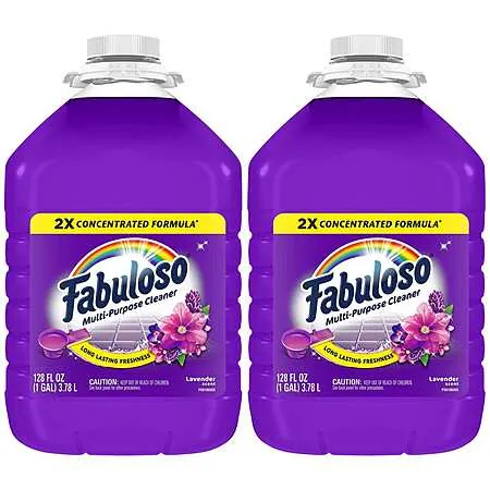 2-pk 128-oz Fabuloso 2x Concentrated All-Purpose Cleaner (Lavender)