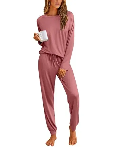 Ekouaer Long Sleeve Soft Pajama Sets