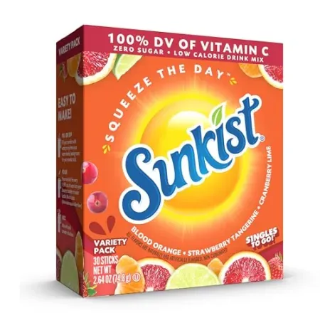30-Pack Sunkist Soda Singles To Go