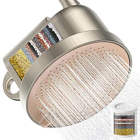 6" MakeFit NSF Certified 5-Setting Filtered Shower Head (3 Colors)