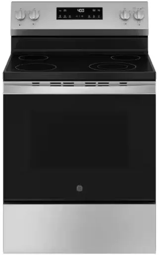 GE 30 in. 4 Burner Element Free-Standing Electric Range in Stainless Steel