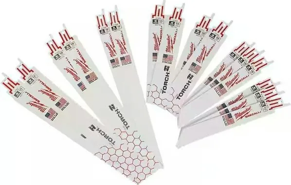 Milwaukee SAWZALL Metal Cutting Bi-Metal Reciprocating 16pc Saw Blade Set