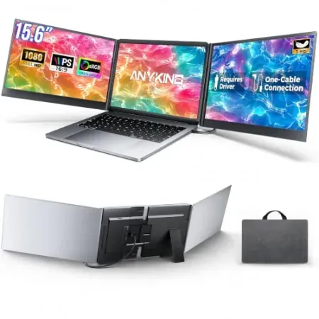 Anyking 15.6" Full HD USB-C Laptop Screen Extender