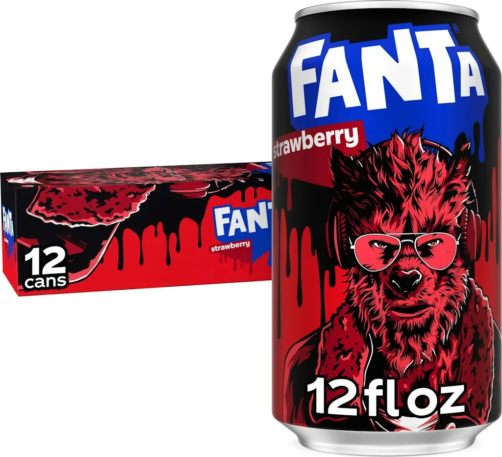 Fanta Strawberry Soda Pop 12-fl. oz. Fridge Pack Cans 12-Pack