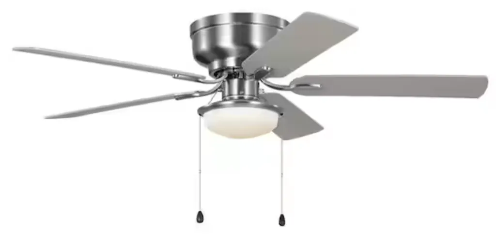 Hampton Bay Colton 52" Indoor Flush Mount Ceiling Fan w/ Light Kit