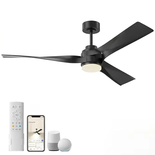 56 inch Modern Smart Ceiling Fan with Light