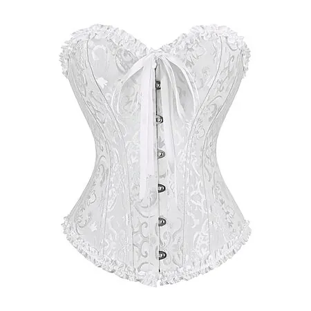 frawirshau Women's Overbust Costume Corset (black or white)