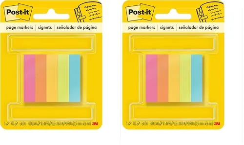 Post-it Page Markers 5-Pad 2-Pack